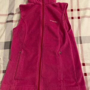 Columbia Vibrant Pink Fleece Vest